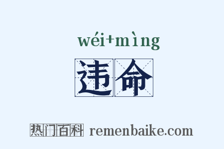 违命是什么意思的图片